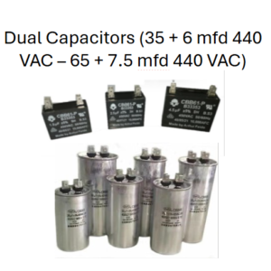 Dual Capacitor (35+6 mfd 440 VAC - 65+7.5 mfd 440 VAC)