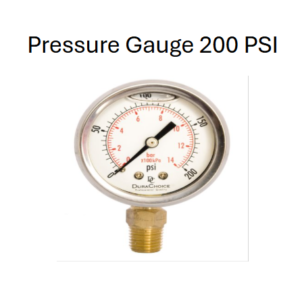 Pressure Gauge 200 PSI