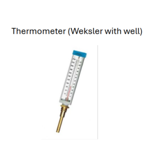 Thermometer 6" (Weksler with Well)