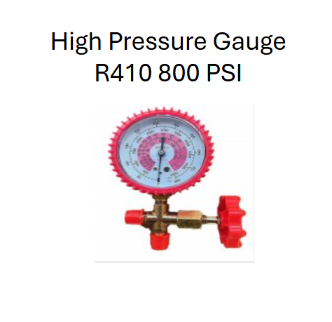High Pressure Gauge R410 800 PSI (UNIWELD)